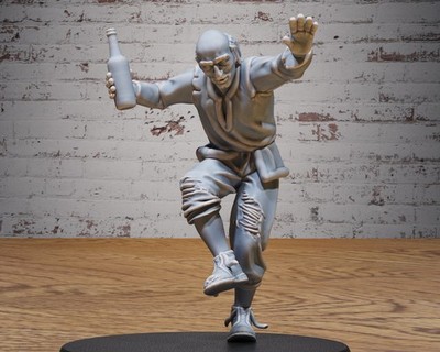 Drunk Villager - 28mm or 32mm Scale - Epic Miniatures - Festival Village