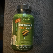Irwin Naturals Optimum-Strength Testost Vitamin UP Pro-Grow 60 Liquid gels