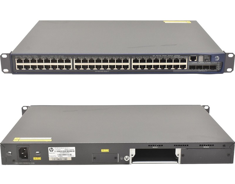 HP A5120-48G EI JE069A 48-Port RJ-45 GE 4x SFP GE Switch + Rack Ears