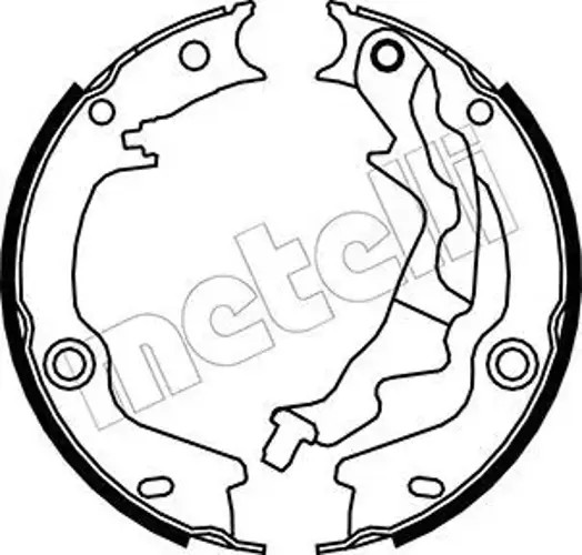 Brake Shoe Set, parking brake 53-0187 METELLI for KIA HYUNDAI