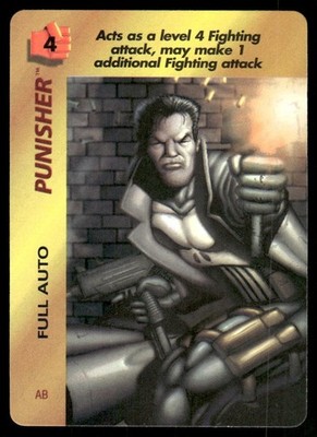 Punisher 1997 Marvel X-Men Overpower Fleer Card (NM)