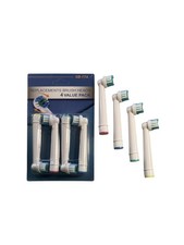 Electric Toothbrush Replacement Heads, 4-Pack, 1 Count Pack of 4 , White