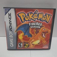 Replacement Case For Pokemon Fire Red Version Nintendo GameBoy Advance