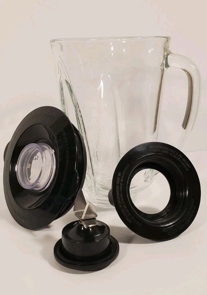 Jarra de repuesto para licuadora Hamilton Beach Glass Wave Action, tapa, hoja Foto 2 de 4