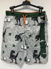 Jurassic World Swim Boys Trunks Gray Green Size XXL NWT UPf 50
