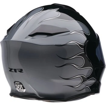 Z1R Solaris 2.0 Modular Helmet - Flame Black/Gray - Adult Size Medium - Image 4 of 4