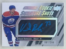 Vincent Desharnais 2023-24 Upper Deck Engrained Rookie Signature Shots Auto /299