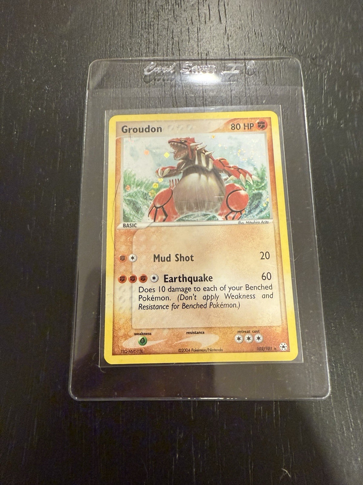 Pokémon TCG EX Groudon Holo Card 102/101 Hidden Legends Series Near Mint NM