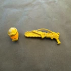 1991 HASBRO GI JOE COBRA CESSPOOL v1 ECO WARRIORS FIGURES WEAPON & HELMET MT-/MT