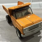 Tonka Vintage Tin Orange Dump Truck Toy Vehicle 8-11 Years