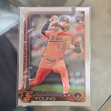 Brandon Young Rookie card - Topps 2025 Baltimore Orioles. rookie card picture
