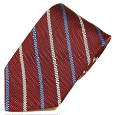 Brooks Brothers Repp Tie Red Preppy Stripe Ivy League Academia Collegiate Dapper