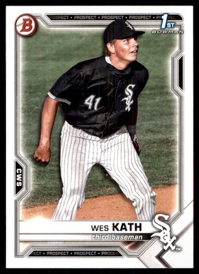 Wes Kath 2021 Bowman Draft #BD-43 White Sox MLB READ FREE SHIPPING AutographDen