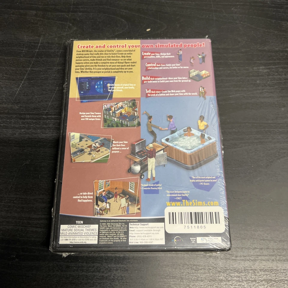 The Sims 1 Original PC Game 2000 2002 EA People Simulator - New Sealed - Image 2 of 2