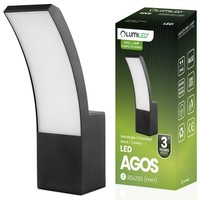 AußEn-Wandleuchte LED 12W 4000K Agos Lumiled Gartenlampe Fassade