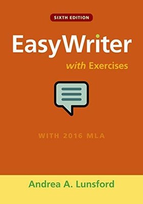 EasyWriter with Exercises - Spiral-bound By Lunsford, Andrea A. - GOOD