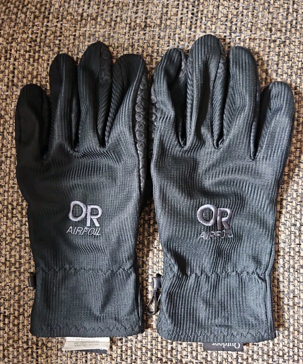 Outdoor Research Airfoil Sensor Windstopper Gloves Black Textured Men's XL