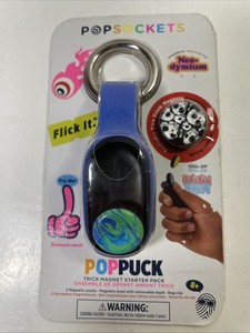 PopSockets PopPuck - Trick Magnet y Fidget Toy con Dos Discos Magnéticos Incluidos, Blue Jar PopSockets PopPuck - Trick Magnet y Fidget Toy con Dos Discos Magnéticos Incluidos, Blue Jar