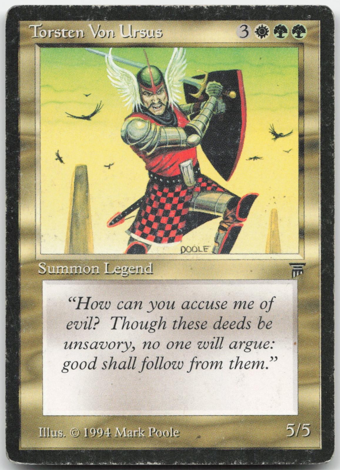 Torsten Von Ursus - Legends - Uncommon - Magic: The Gathering
