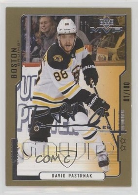 2020-21 Upper Deck MVP 20th Anniversary 2nd Star 1/100 David Pastrnak #30 2vh