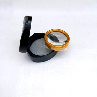 28D Double Aspheric Retina Imaging Lens Ophthalmology Device Golden Color