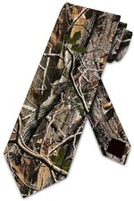 Three Rooker Hunting Ties Mens Camo Necktie Camouflage Nature Tie