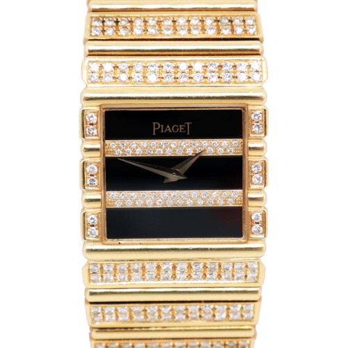Vintage Piaget 7131 C 701 Polo 25mm 18K Yellow Gold Quartz Watch