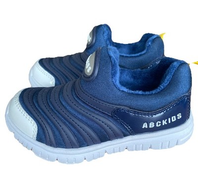 Kinder Sneaker Slipper Slip-On Frühjahr -Sommer blau Halbschuhe Raupe Barfußform