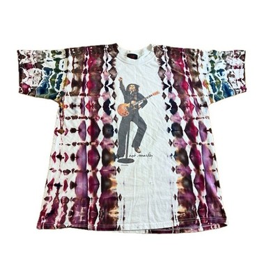 Bob Marley Roots Rock Reggae 2004 Festival Tour T-shirt Zion Rootwear Tie Dye