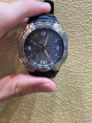 CASIO Wave Ceptor WVA-470 Men's Watch (Working) From Japan