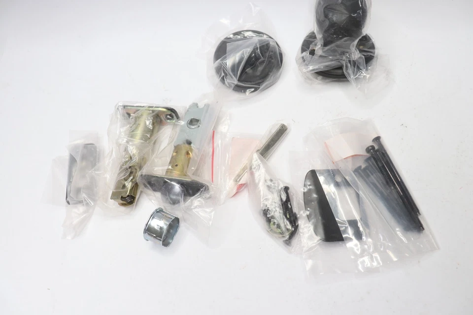 (1 paquete) Manijas de entrada ficticias Copper Creek negras EK2810BC Foto 3 de 4