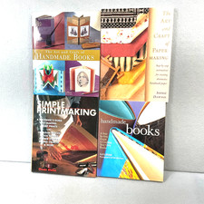 Simple Printmaking; Handmade Books; Paper Making; Art of Handmade Books Lot of 4
