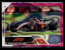 2023 Topps Chrome Formula 1 #7 Charles Leclerc Fuchsia Lava Refractor #/250 card