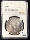 1880 S Morgan Silver Dollar NGC MS-64