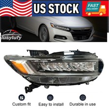 Full LED Headlight Chrome Assembly Right Pass...
