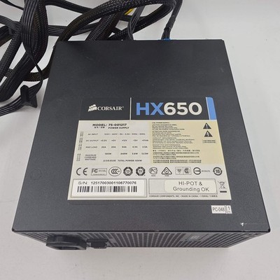 Corsair HX650 80 Plus Bronze 650W Semi Modular Power Supply