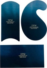 Blue Curved Cabinet Scraper Cards - for Woodworking, Card...