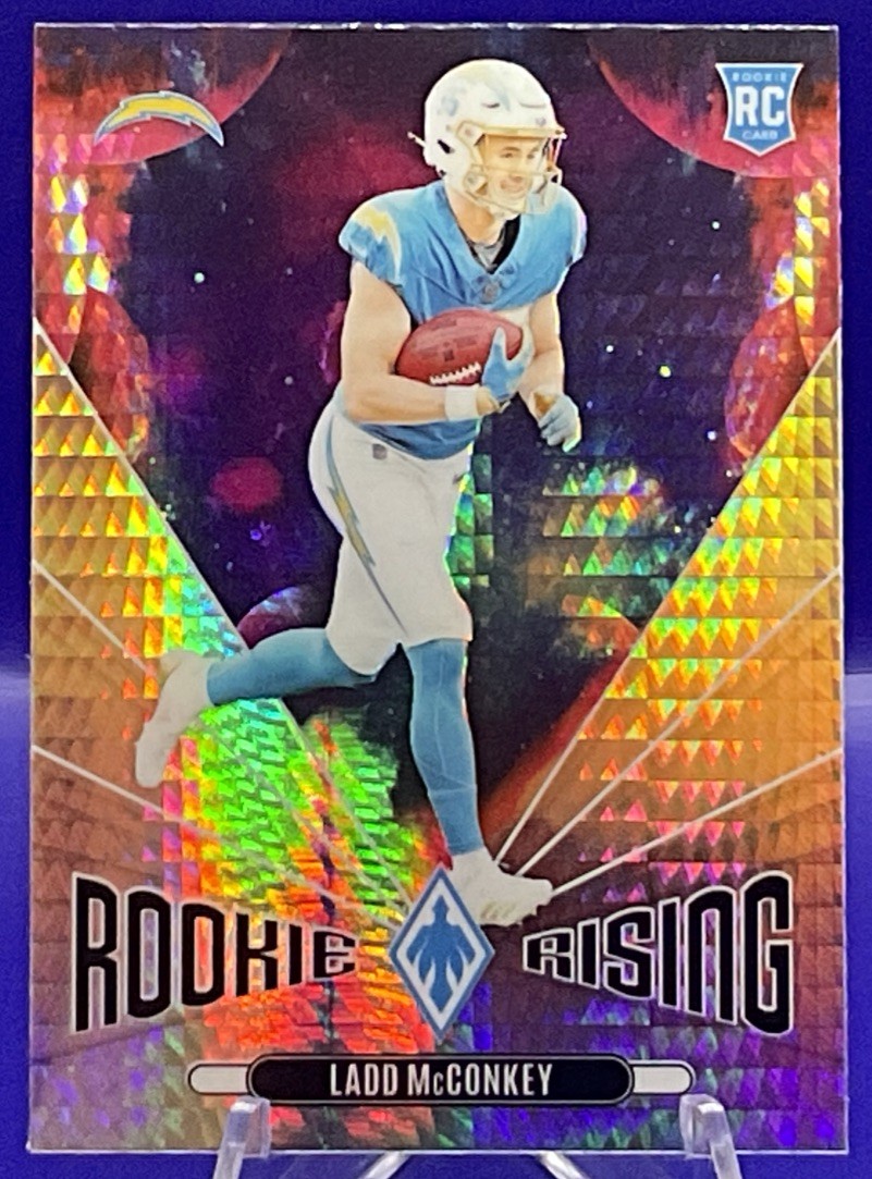 2024 Panini Phoenix - Rookie Rising Ladd McConkey #RR-LMY Hyper (RC)