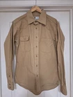 Tellason Western Topper Shirt in Beige Japanese Ripstop (L)