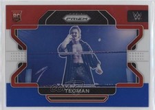 2022 Panini Prizm WWE Red White & Blue Prizm Teoman #42 00gy
