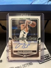 MarJon Beauchamp Auto #SS-MAR 2024-25 Donruss Optic Signature Series Bucks