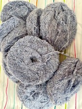 RESTPOSTEN KONVOLUT SORTIERTES GARN Wolle Mohair Boucle Effekt Garn in Altrosa 460g