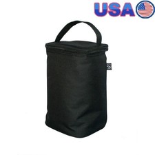 Insulated Double Bottle Cooler Bag W/ Ice Pack Leakproof Compact Travel Storage
