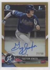 2018 Bowman Draft Chrome Pick Gold Refractor 27/50 Greyson Jenista Auto p7m