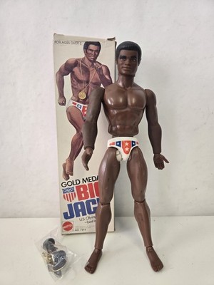 Vintage Mattel Gold Medal Big Jack Figur, mit original Box selten