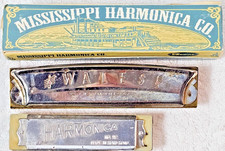 VTG Harmonica Lot of 3   Mississippi Harmonica Co NEW , Wales, No. 112