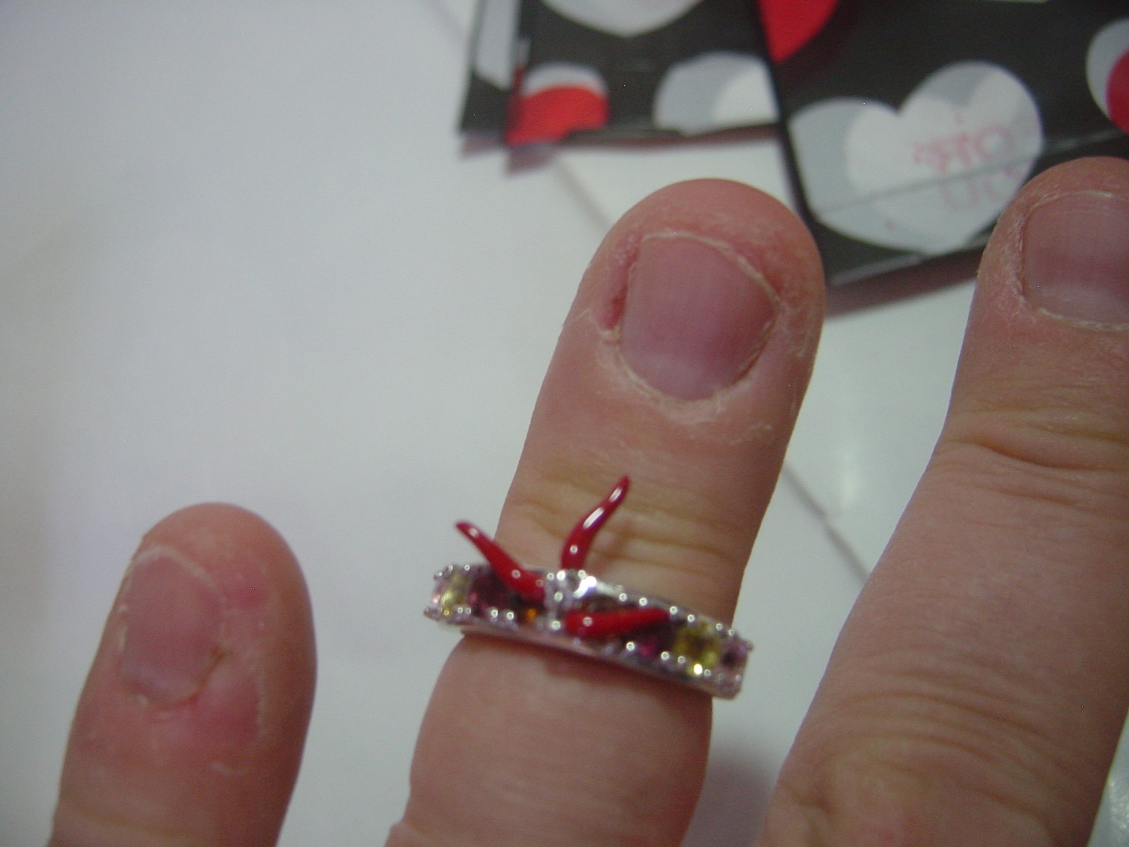 designer-chilli peppers-solid silver ring-superb … - image 7