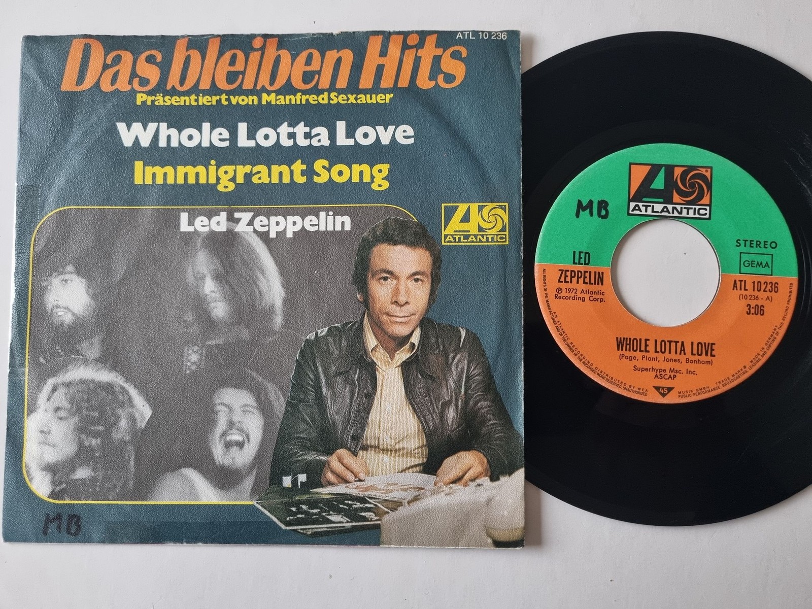Led Zeppelin - Whole Lotta Love / Immigrant Song 7'' Vinyl READ FOR CONDITION!