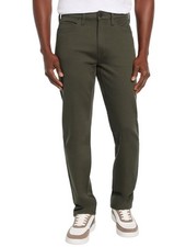 New Men  s Express Slim Fit 5 Pocket Olive Pants 34 X 32 NWT