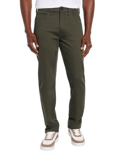 Men’s Express Slim Fit 5 Pocket Olive Pants 36 X 32 NWT MSRP 88.00 Free Shipping